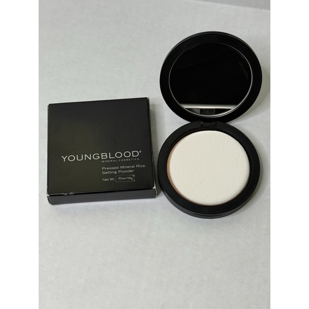 Youngblood Mineral Cosmetics Pressed Mineral Rice Setting Powder DARK 0.35oz 10g